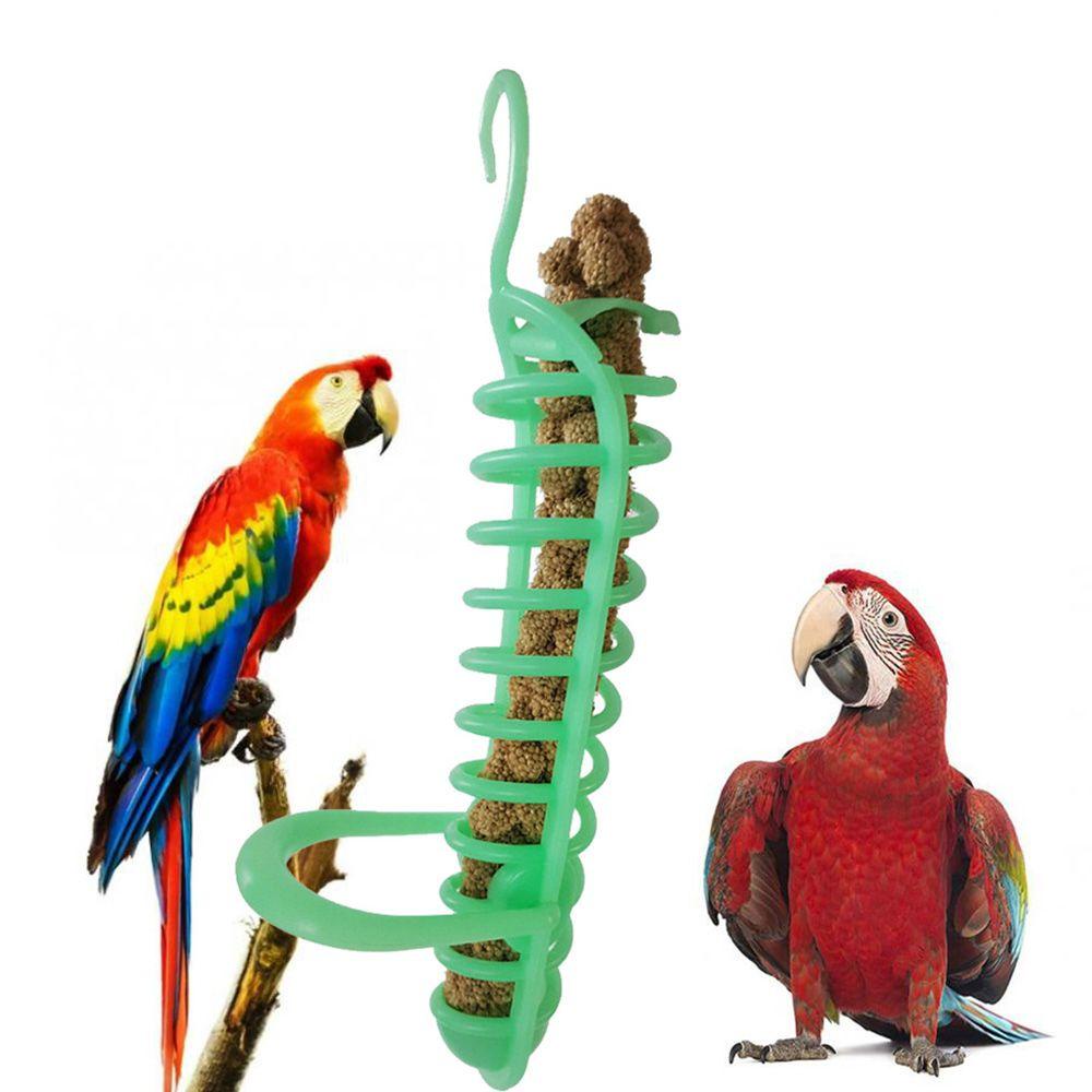 Nĩa Ăn Trái Cây Hình Bắp Bằng Nhựa Tiện Dụng Cho Vẹt