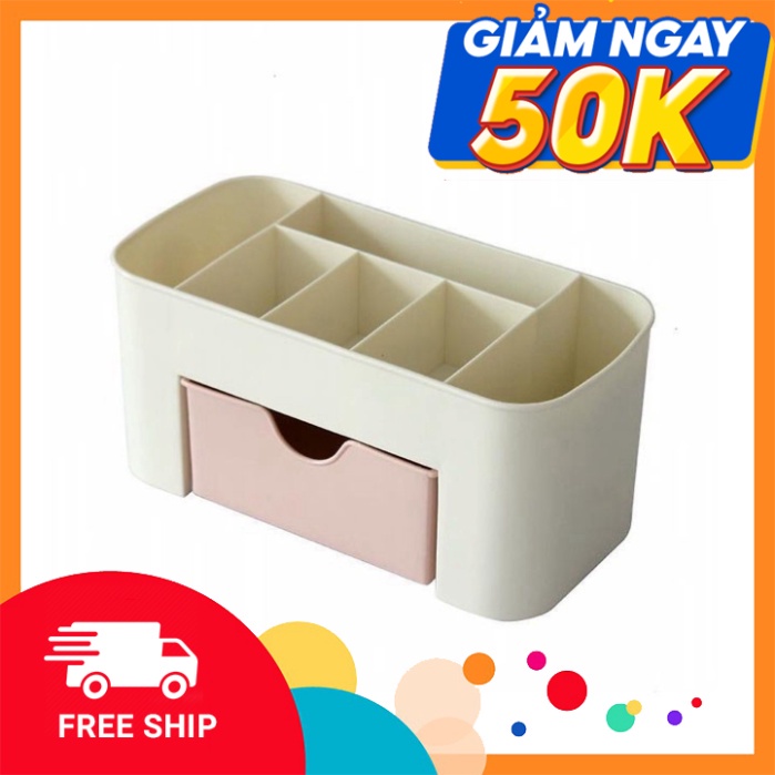 Kệ Nhựa Đựng Mỹ Phẩm Nhiều Ngăn Có Ngăn Kéo tiện ích Khay Để Mỹ Phẩm Con Gái Phụ Nữ làm đẹp Phụ Kiện Trang Điểm