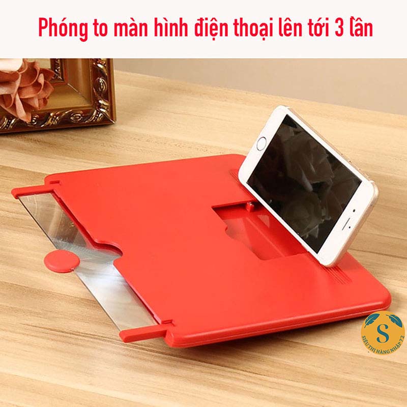Kính phóng to màn hình điện thoại, Dụng cụ phóng đại màn hình điện thoại, xem phim kích thước lớn [KINH 4D]