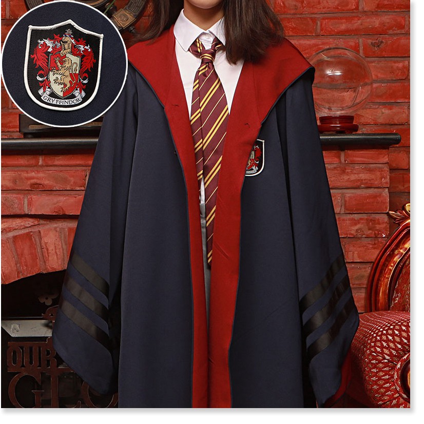 Áo choàng có biểu tượng 4 nhà Harry Potter