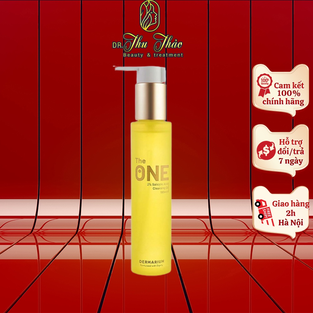 Dầu Tẩy Trang Dermarium The One Oil Cleanser chứa BHA làm sạch sâu, giảm sợi bã nhờn