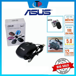 Chuột máy tính ASUS, Chuột quang laptop Asus có dây cổng USB có dây nhỏ gọn