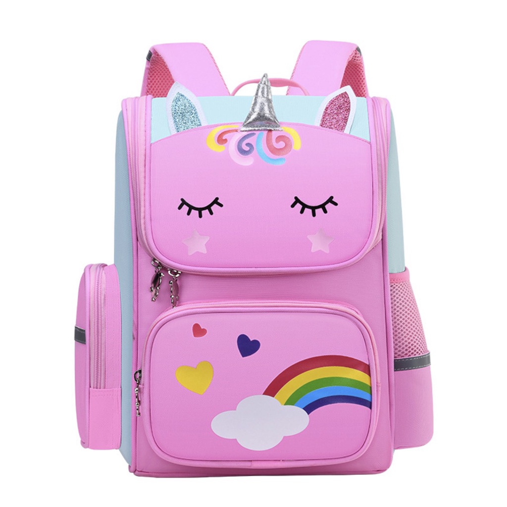 BLU - Balo cho bé, Balo Unicorn dành cho bé lớp 1-7, chống gù cho bé