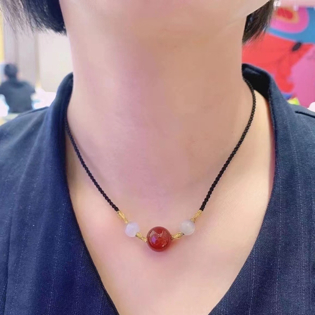 Vòng Tay Đá Mã Não Đỏ Thời Trang Cá Tính