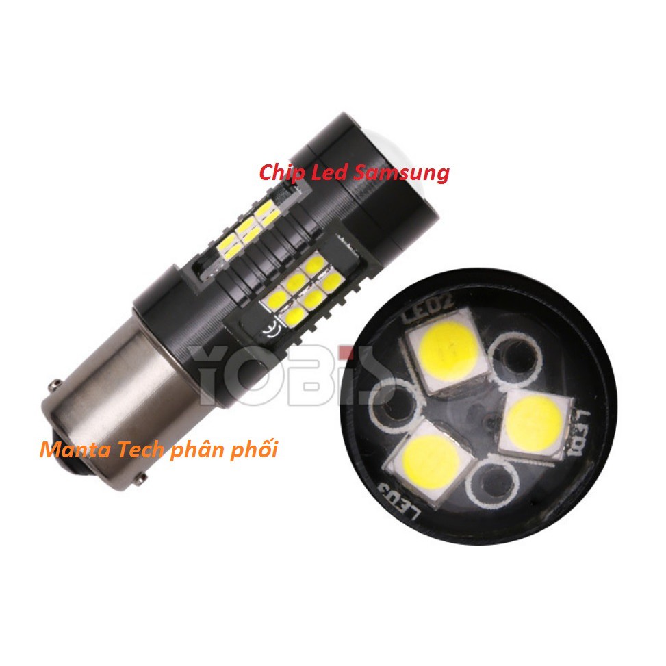02 Đèn Led phanh, đèn hậu Hãng Yobis gắn chip led Samsung - chân 1157   hoặc chân 7443