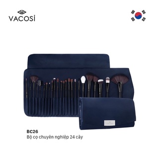 Bộ Cọ Trang Điểm Chuyên Nghiệp Vacosi Master Face Brush Set 24 cây