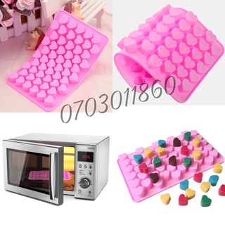 Khuôn silicone vỉ Trái tim 55 cái nhỏ - 1 cái