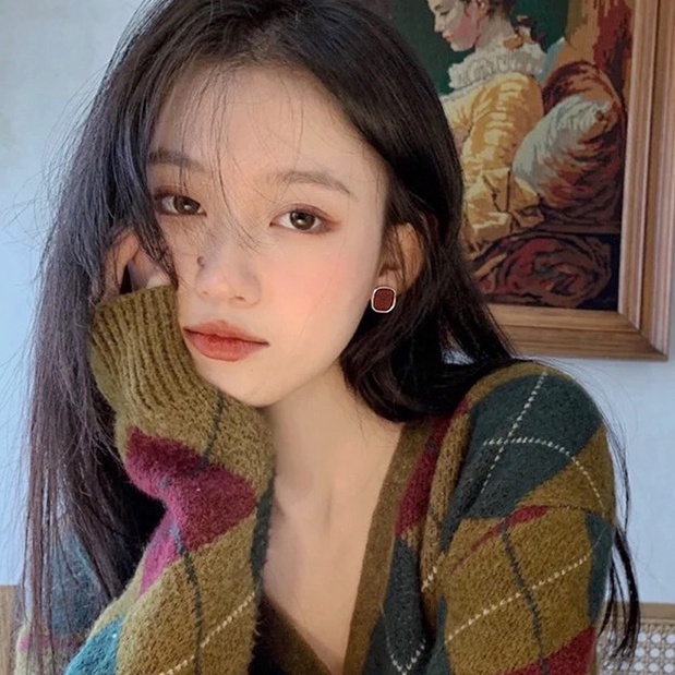 Bông tai mạ bạc 925 hình giọt nước sang trọng