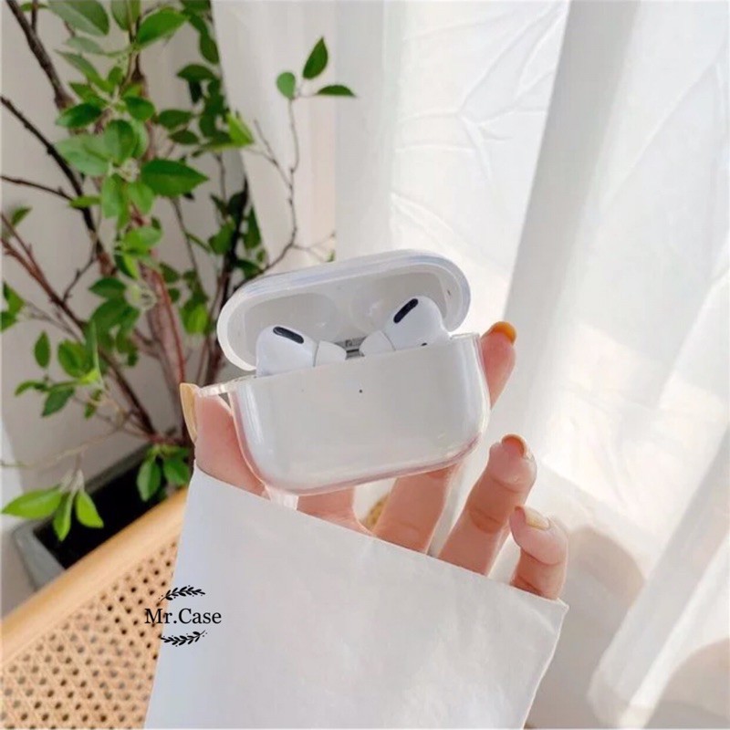 Case Airpods 1/2 Pro Vỏ Ốp Đựng Tai Nghe Vỏ Trong Silicon Mềm Đơn Giản - Mr.Case Airpods