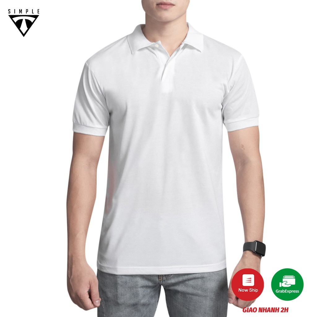 Áo Polo Nam cổ bẻ TSIMPLE cổ trụ tay lỡ vải thun cá sấu Cotton thời trang, chuẩn form, sang trọng lịch lãm màu Xám chì | BigBuy360 - bigbuy360.vn