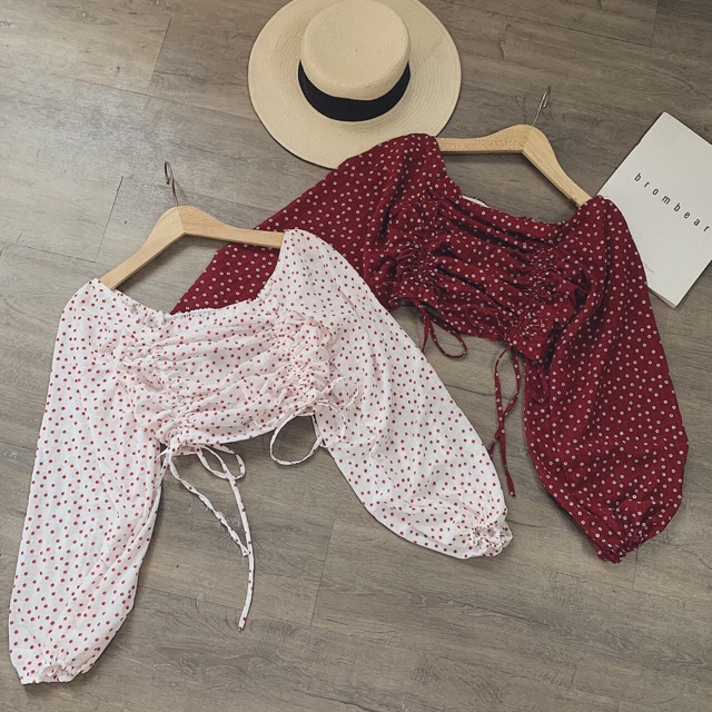 ÁO HOA NHÍ CROPTOP 4 MÀU