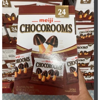 Bánh nấm meiji chocorooms 510g
