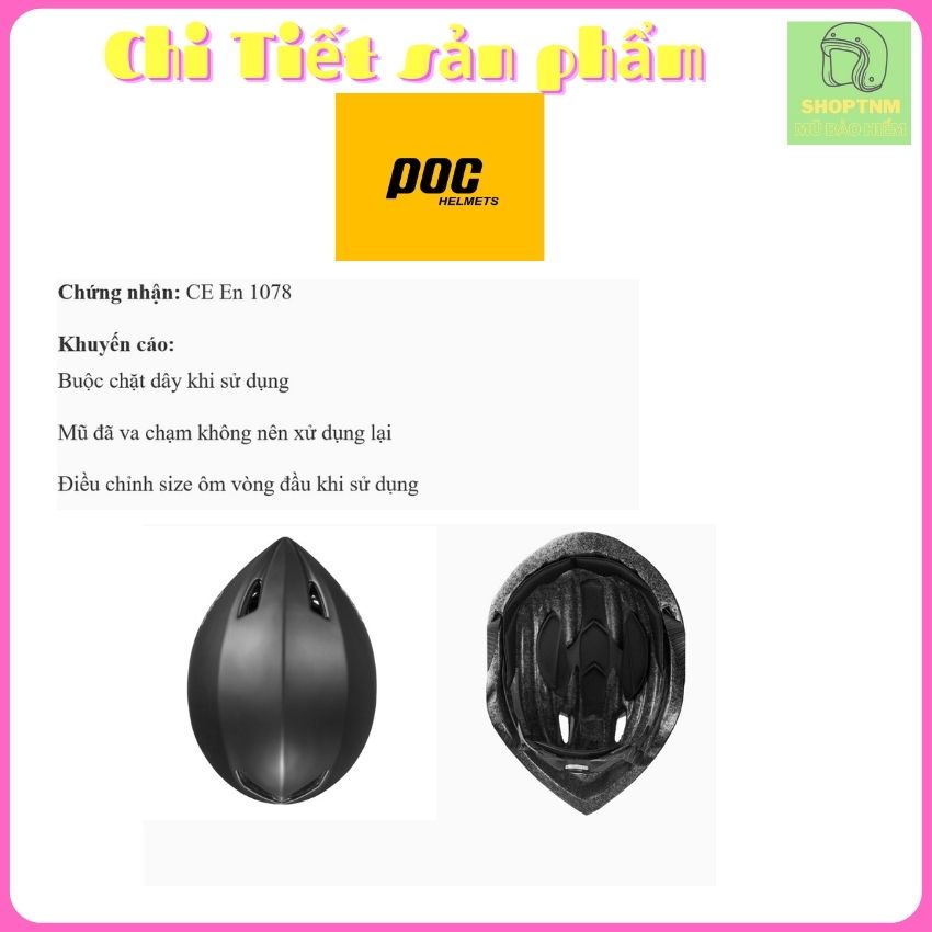 [ Chính Hãng ] Mũ bảo hiểm xe đạp thể thao POC-Falcon, Nón bảo hiểm xe đạp thể thao nam nữ cao cấp POC-Falcon