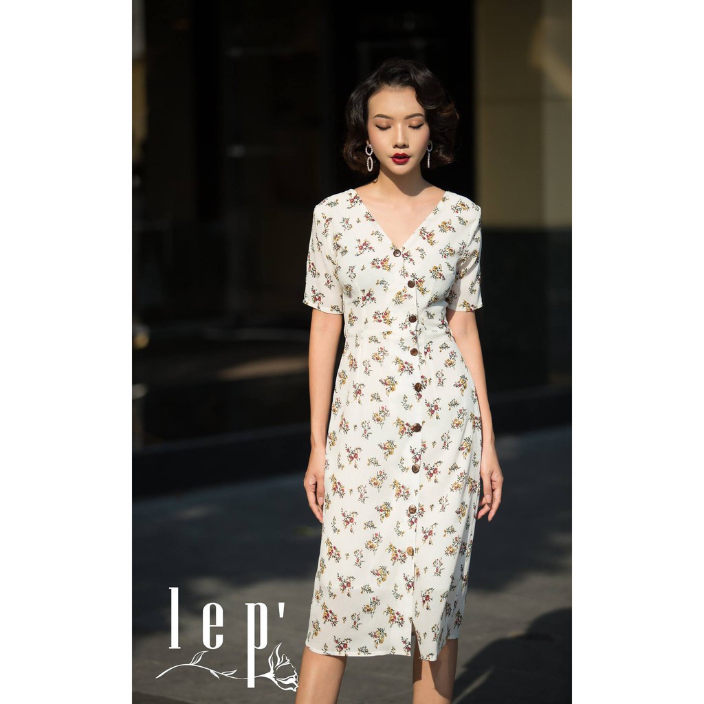 Đầm midi hoa nhí Lép (96)