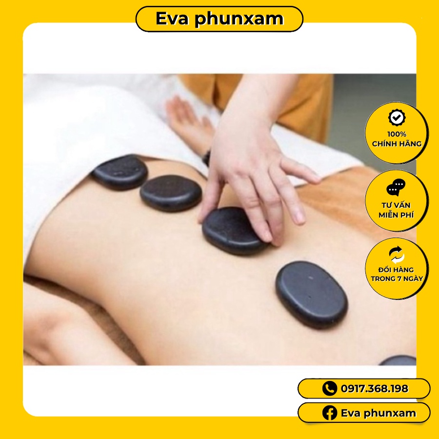 Đá massage ovan 6x8 dùng trong spa thẫm mỹ viện