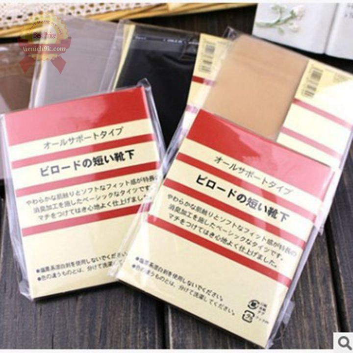 Tất giấy nữ ngắn cổ thấp Nhật Bản Moji cao cấp mỏng dai giả màu da , đen , xám , cafe