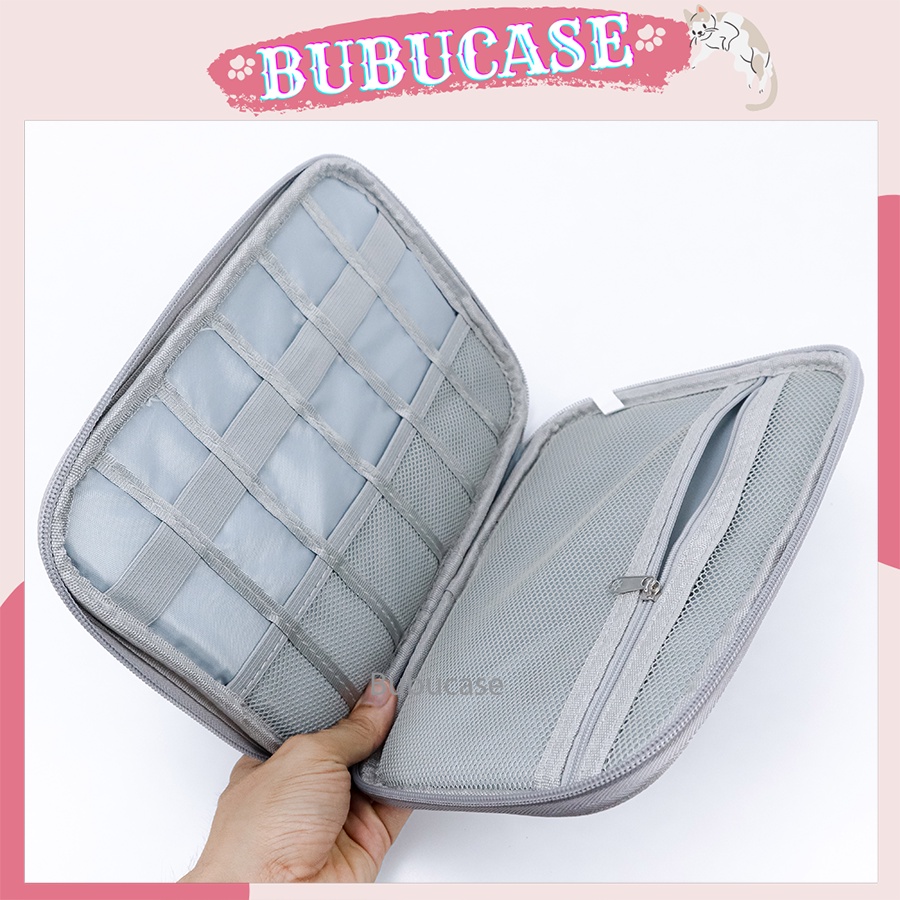 Túi Phụ Kiện Đa Năng Đựng Điện Thoại, Dây Sạc, Thẻ Nhớ - Chất Liệu Vải Agni Cao Cấp Chống Thấm - Nhỏ Gọn Tiện Dụng [FT3]