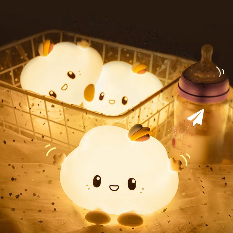 Đèn Ngủ Hình Gấu / Thỏ Đám Mây Dễ Thương Dùng Trang Trí Phòng Ngủ Cho Bé