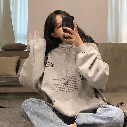 Áo Khoác Hoodie Len Lông Cừu Dày Dáng Rộng In Chữ Thời Trang Mùa Đông 2022 Mới