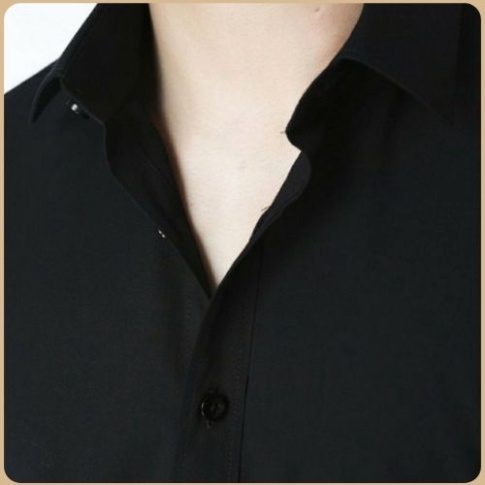 Áo Sơ Mi Nam Chất Lụa Trắng Trơn Đen Trơn Chất Cotton Dài Tay đi học hay công sở đều đẹp Adam_fashion