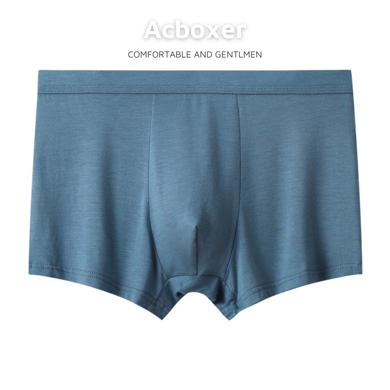 Quần lót nam boxer màu basic vải Modal mềm mại, thoáng khí hàng cao cấp ACBX04
