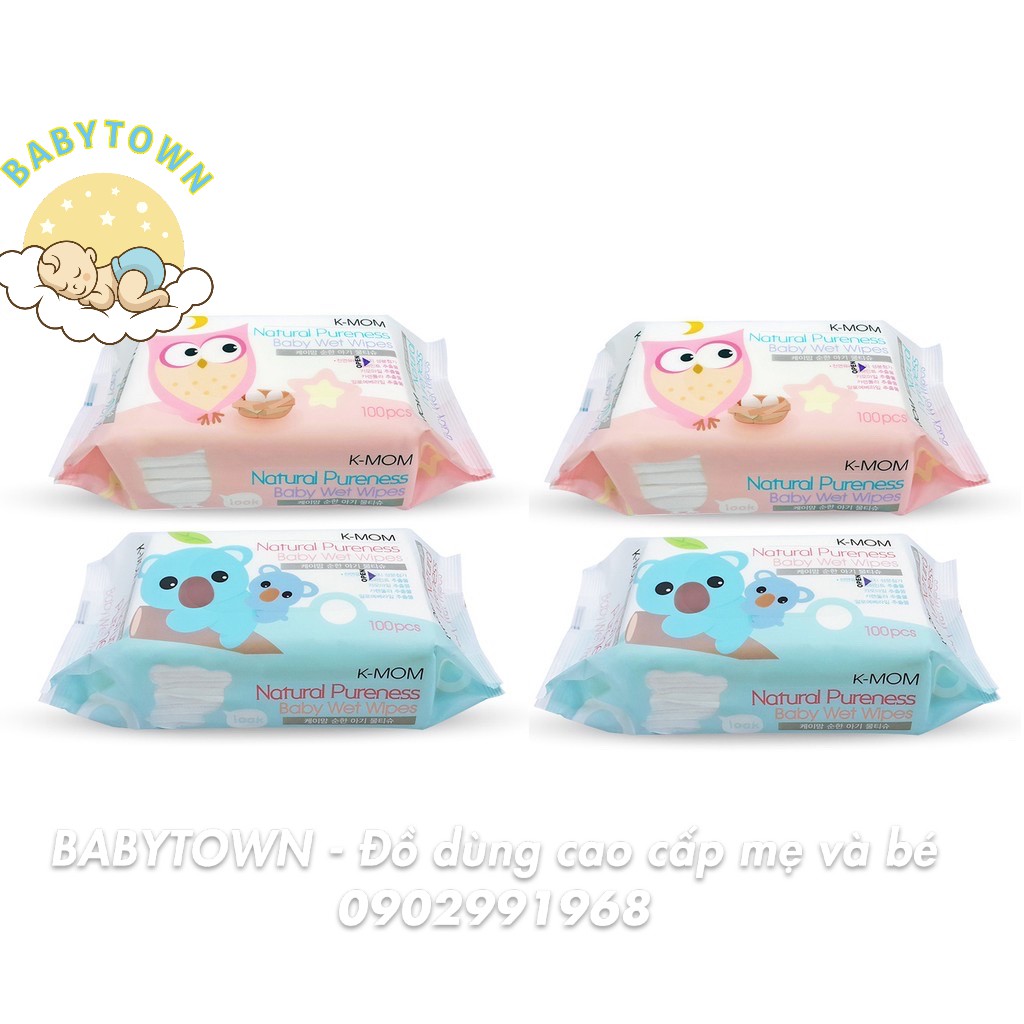 KHĂN ƯỚT CAO CẤP K-MOM HÀN QUỐC (100C)