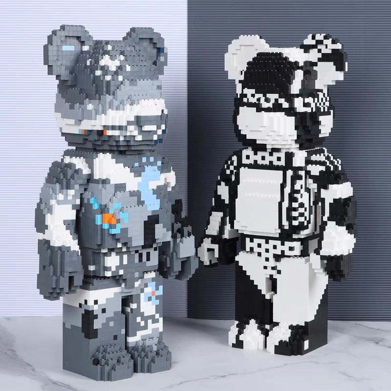 Đồ chơi lắp ghép Legogi BEARBRICK 33CM gạch răng cưa loại mới mô hình lắp ráp LEGOGI