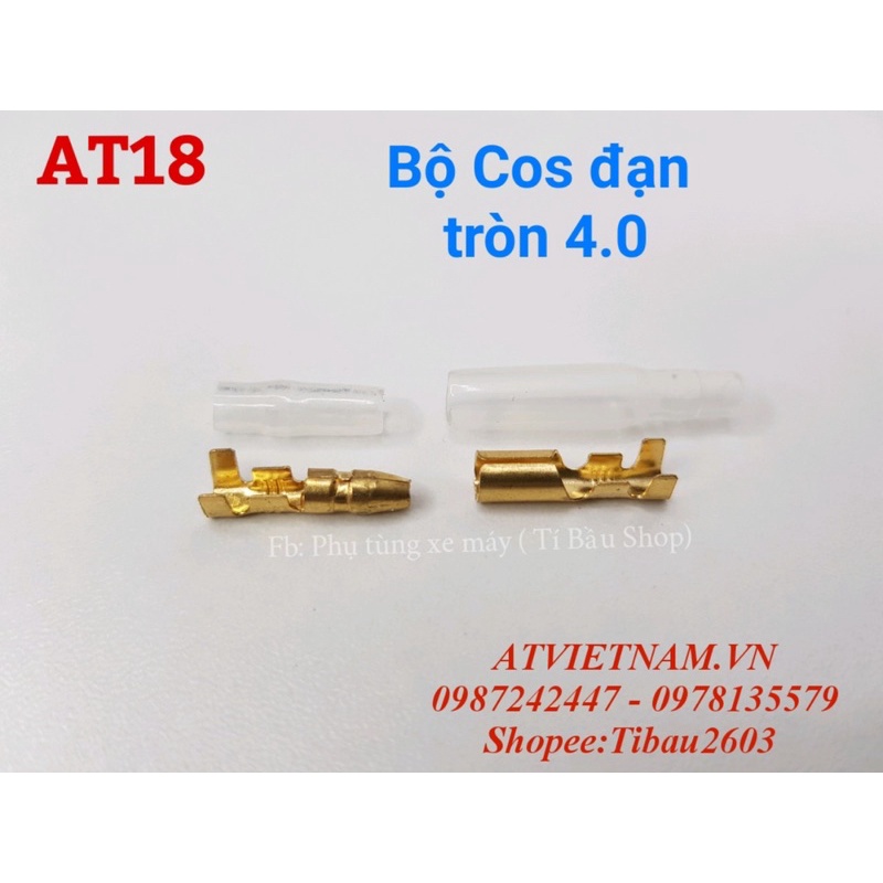 Đầu cos xe máy, Bộ Cos Tròn 4.0 - AT18