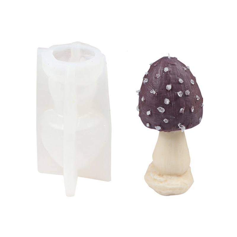 Khuôn Silicone Làm Sáp Xà Phòng Hình Cây Nấm DIY