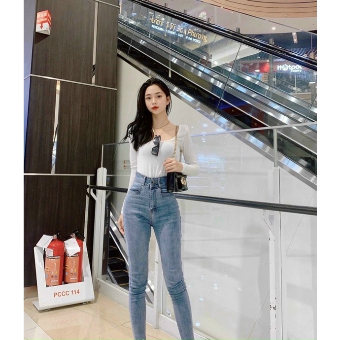 HÀNG MỚI VỀ  TIẾP Quần JEAN DÀI KIỂU FOM SIÊU  CAO Mới về  tiếp   Hình chụp thật