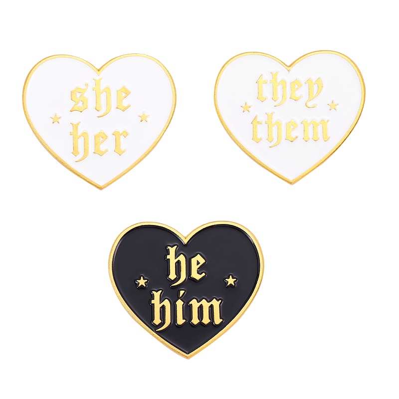 Ghim cài ve áo QIHE JEWELRY 3 kiểu trang trí quần áo balo làm quà cho bạn bè