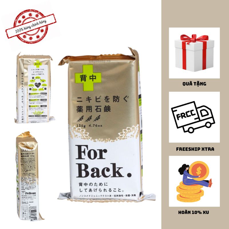 Xà phòng FOR BACK ngừa mụn lưng, viêm nang, giúp trắng da mịn màng