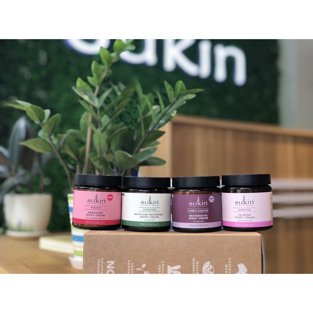 Kem Dưỡng Da Ban Đêm Dành Cho Da Nhạy Cảm Sukin Sensitive Calm Night Cream 120ml vn (BR)