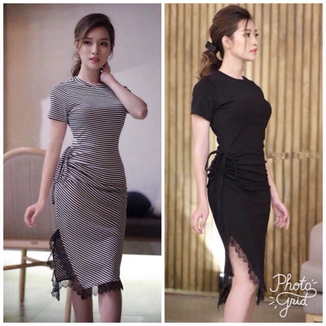 Đầm body xẻ tà