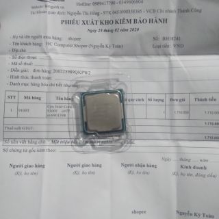 Cpu i3 9100f tray
