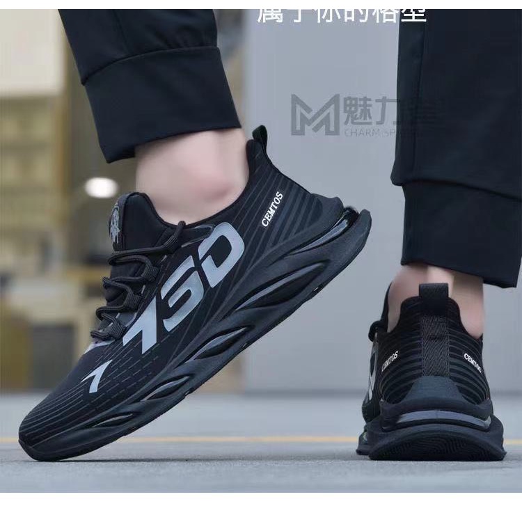 Giày thể thao nam Sneaker 730 Cemtos màu đen siêu ngầu