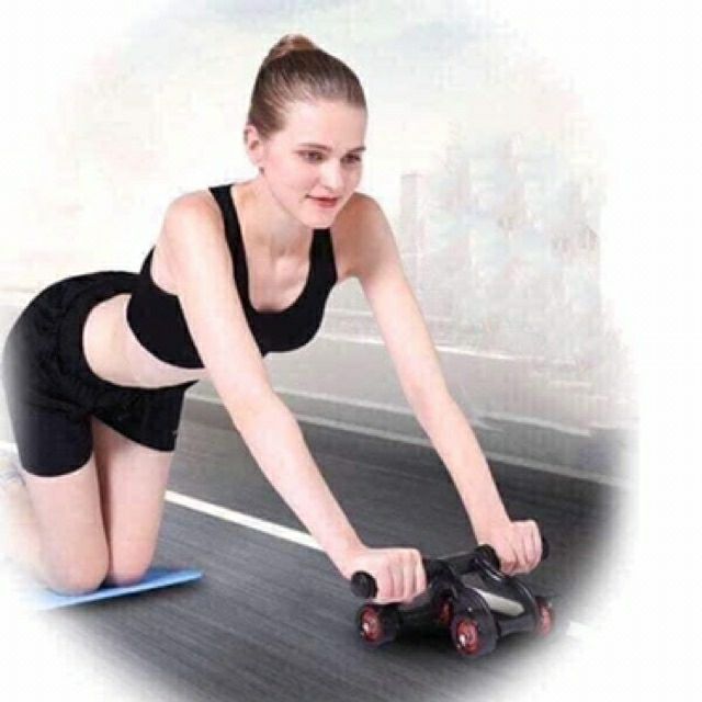 CON LĂN TẬP CƠ BỤNG 4 BÁNH TẶNG KÈM THẢM TẬP LOẠI ĐẸP