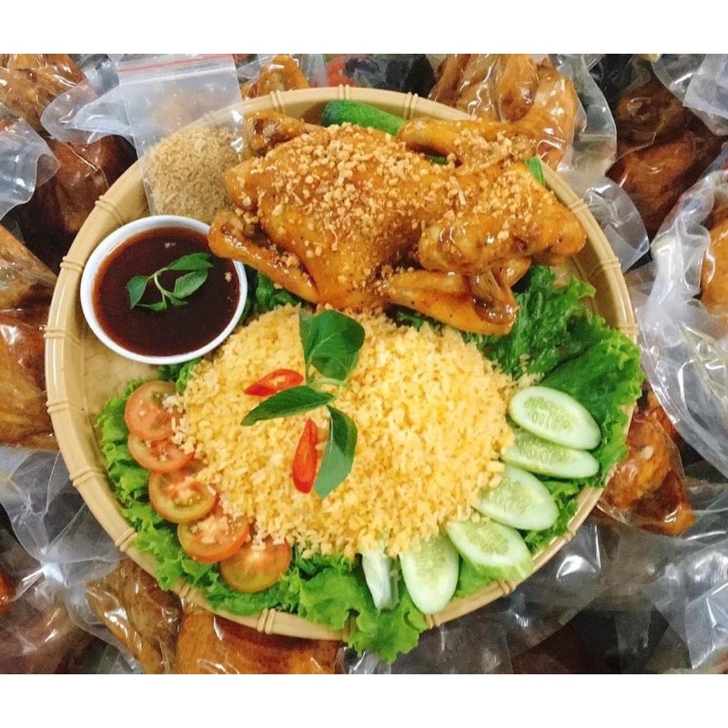 SET CƠM GÀ TA XỐI MỠ SỐT MẮM TỎI 🐥🧄