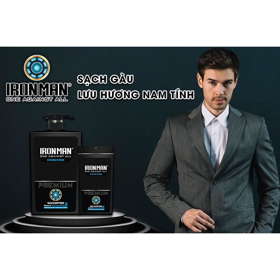 Dầu gội hương nước hoa nam Ironman Encouter 380g + Dầu gội hương nước hoa Forbos Clasic 380g