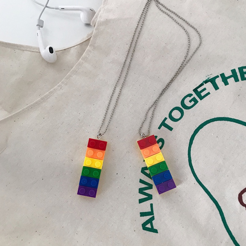 Vòng cổ Mặt Hình Khối Cầu Vồng / Hoa Hướng Dương / Mặt Cười Dễ Thương Cho Nam Và Nữ