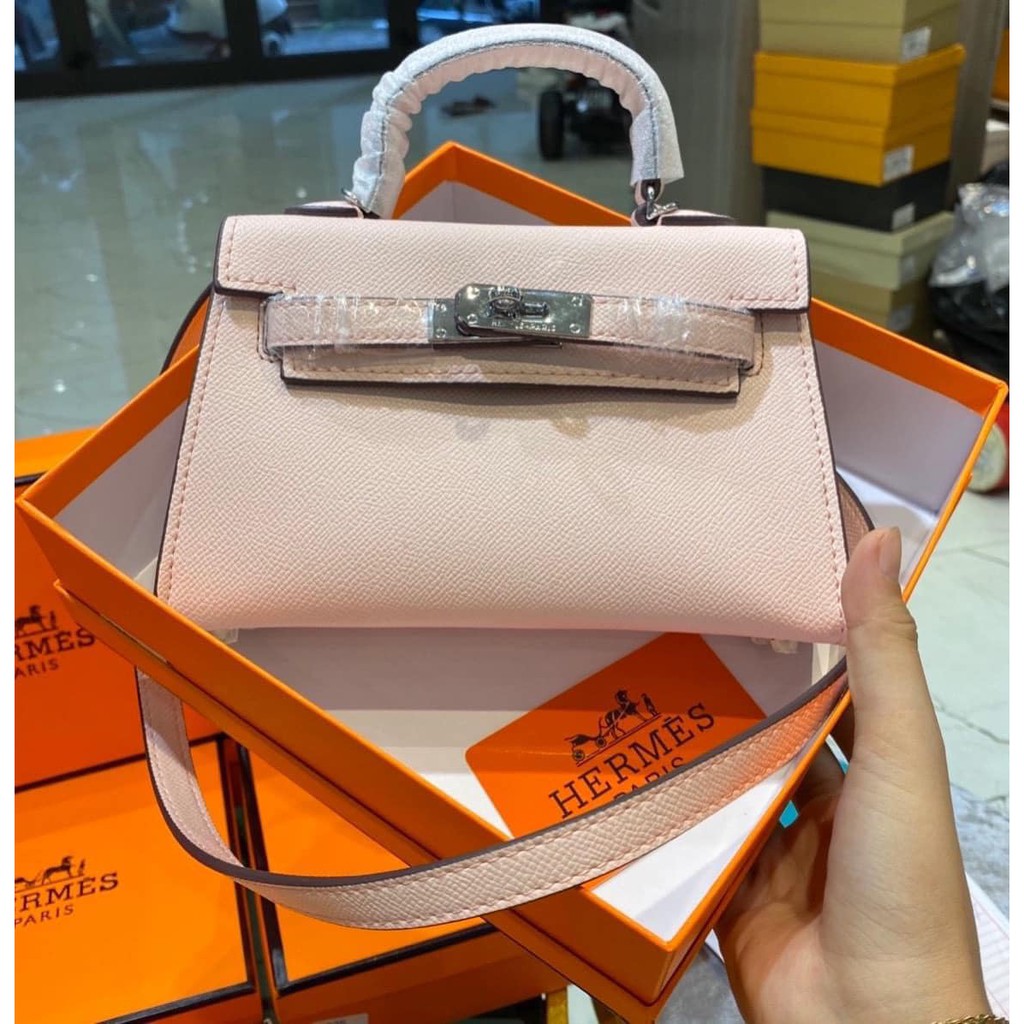 Túi xách nữ Hm size 18 cm da trơn,💖FREESHIP💖,hàng QC có ổ khóa