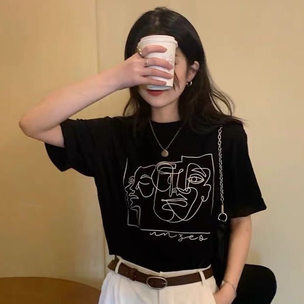 Set Chân Váy Midi Beo + Áo thun nữ Pull màu đen | BigBuy360 - bigbuy360.vn