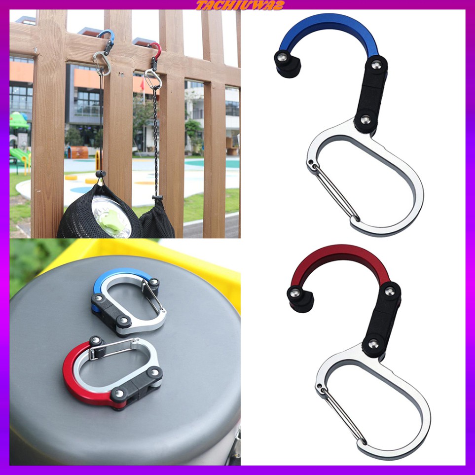 [Tachiuwa2] Móc Kẹp Mini Màu Đỏ Cho Hành Lý Du Lịch