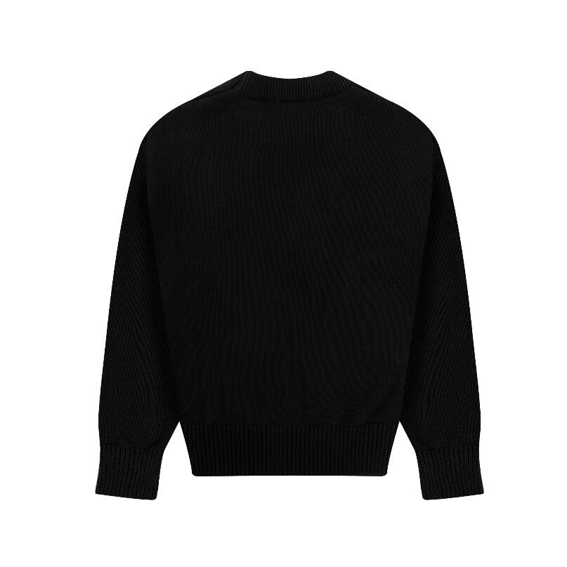 ❤❀  ❤ Áo Nỉ Dài Tay Cổ Tròn Thêu Hình Trái Tim Thời Trang Unisex