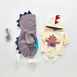 [VÔ ĐỊCH GIÁ RẺ] Body Hoodie Khủng Long dễ thương, Body cho bé , Body dài tay