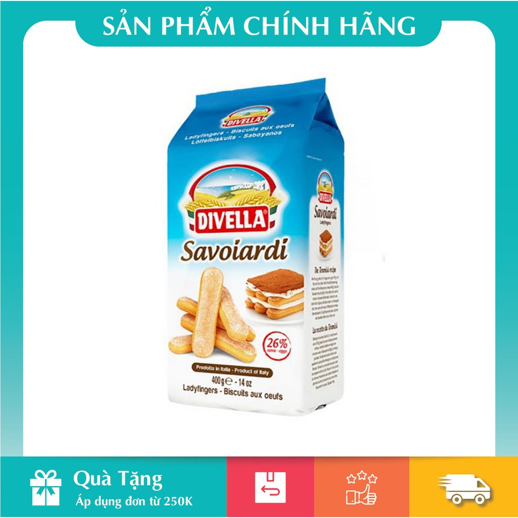 Bánh Quy Lady Finger Savoiardi Divella 400gr