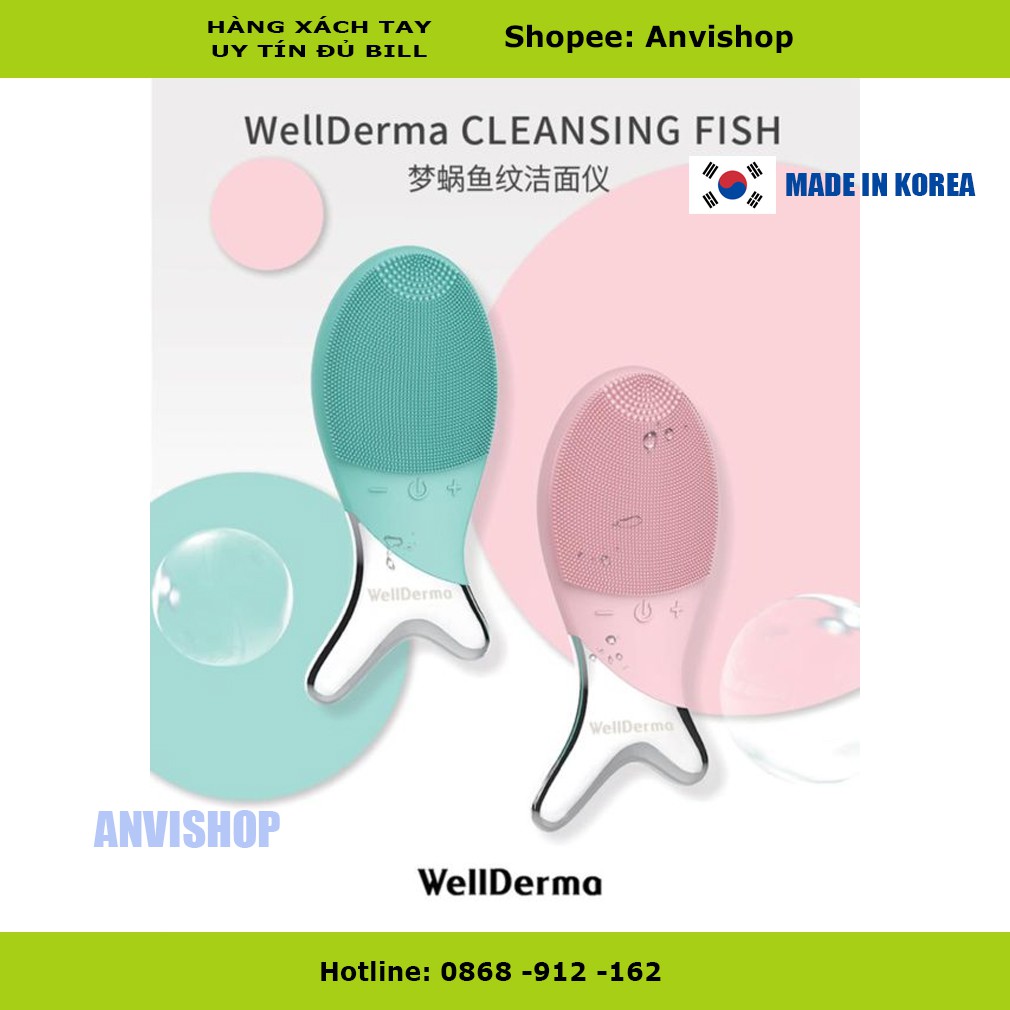 Máy rửa mặt Con cá Wellderma Cleansing Fish