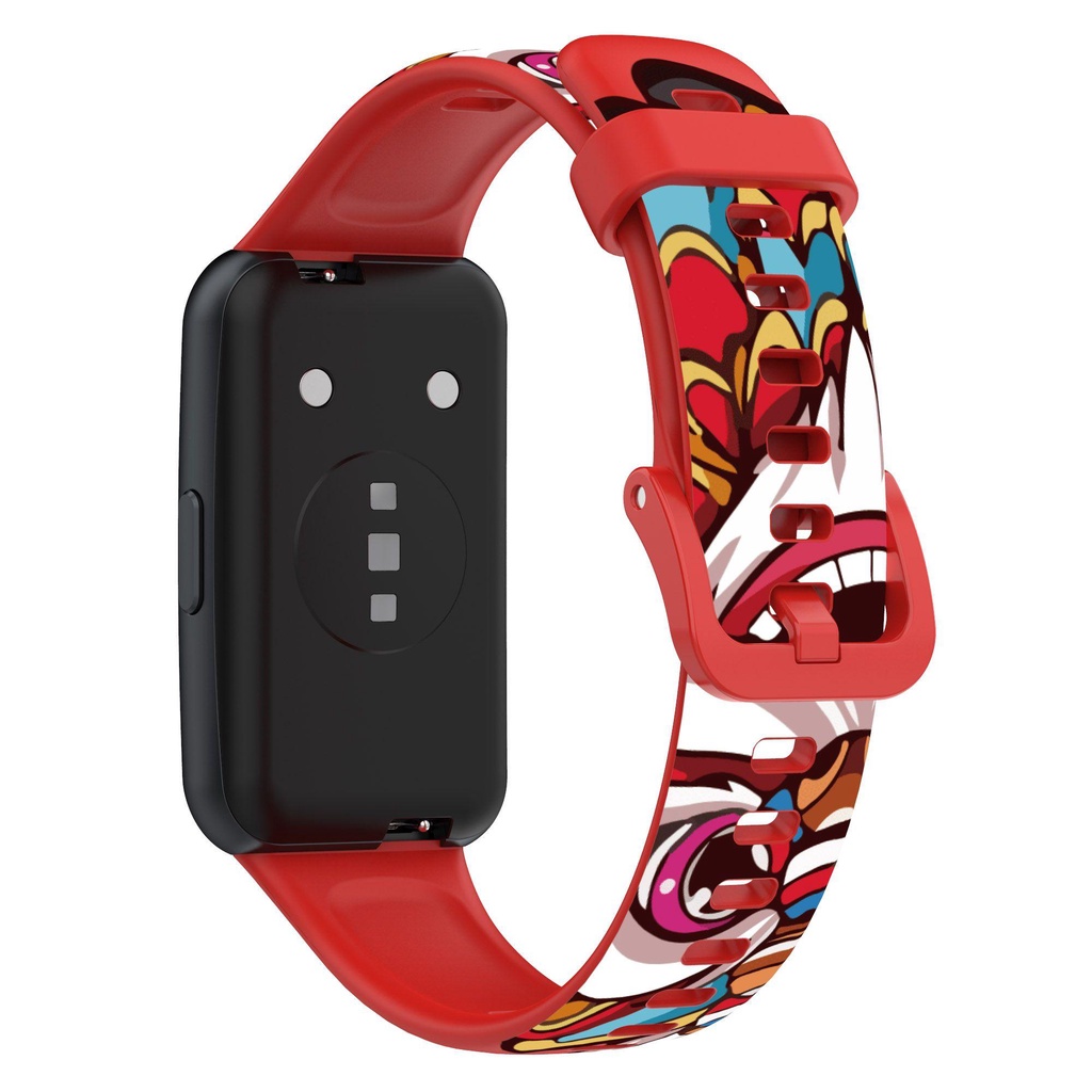 MYRONGVN Dây Đeo Thay Thế Chất Liệu Silicon Màu Trơn Cho Huawei Band 7