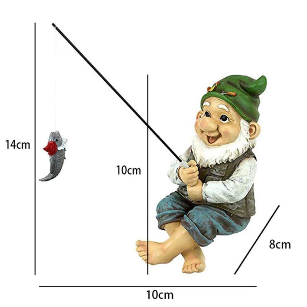 Đồ trang trí Gnome Câu Cá Bằng Nhựa Resin Trang Trí Trong Và Ngoài Nhà