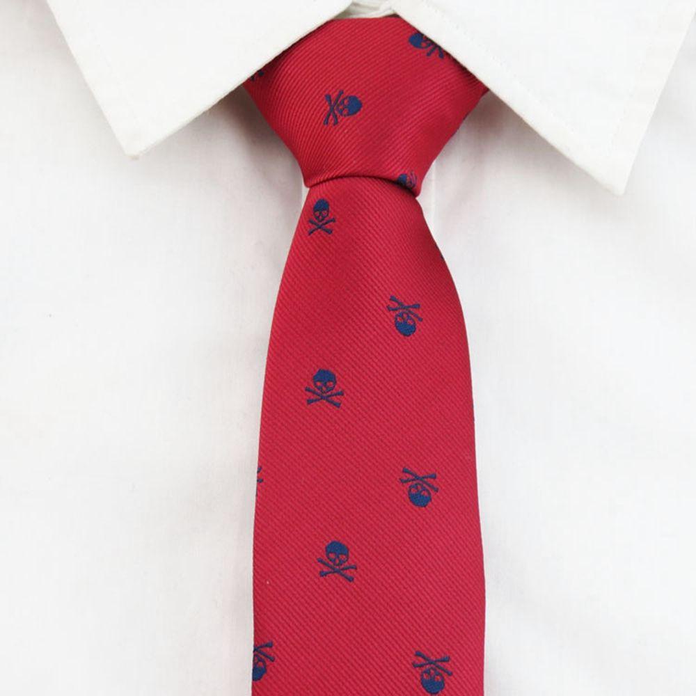 Cà Vạt Hình Đầu Lâu Phong Cách Halloween Thời Trang